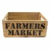 Farmers Market Wooden Crate, Medium