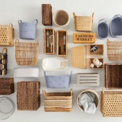 Farmers Market Wooden Crate With Cutout Handles, Large -comprehensive Shop farmers market wooden crate with cutout handles large 2