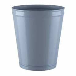 Finn Blue Metal Wastebasket, 10.5"