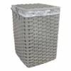 Floor Standing Laundry Hamper With Printed Marble Designed Liner, Extra Large
