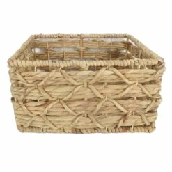 Found & Fable Kai Rectangle X Weave Basket, Large -comprehensive Shop found fable kai rectangle x weave basket large 2