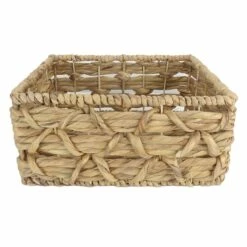Found & Fable Kai Rectangle X Weave Basket, Medium -comprehensive Shop found fable kai rectangle x weave basket medium 2