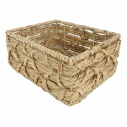 Found & Fable Kai Rectangle X Weave Basket, Medium