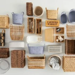 Found & Fable Kai Single Tank Triple X Twist Storage Basket -comprehensive Shop found fable kai single tank triple x twist storage basket 3