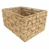 Found & Fable Kai Tall X Weave Rectangle Storage Basket, Large