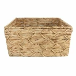 Found & Fable Kai Tall X Weave Rectangle Storage Basket, Large -comprehensive Shop found fable kai tall x weave rectangle storage basket large 2