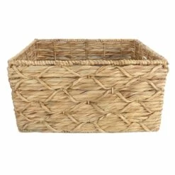 Found & Fable Kai Tall X Weave Rectangle Storage Basket, Small -comprehensive Shop found fable kai tall x weave rectangle storage basket small 2