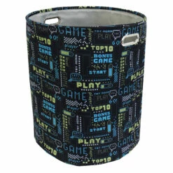 Gavin Black Gamer Kids Laundry Hamper