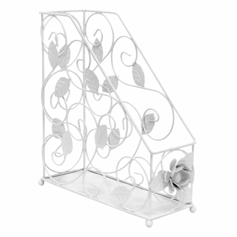 Grace Mitchell Rosa Matte White Wire File Organizer 1 Grace Mitchell Rosa Matte White Wire File Organizer