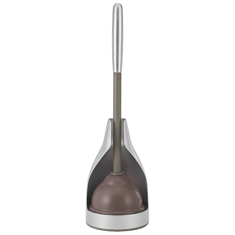 Grey Stainless Steel Plunger Caddy 1 Grey Stainless Steel Plunger Caddy