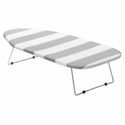 Grey & White Tabletop Ironing Board With Hooks