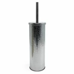 Haig Metal Toilet Brush Holder, Grey Metal