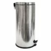 Haig Shiny Stainless Steel Embossed Step Can With Removable Liner, 30l