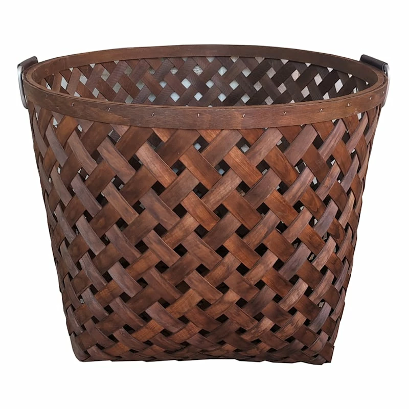 Honeybloom Chipwood Tall Round Basket, Large 1 Honeybloom Chipwood Tall Round Basket, Large
