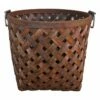 Honeybloom Chipwood Tall Round Basket, Medium