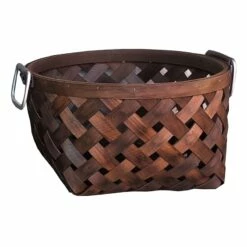 Honeybloom Round Chipwood Basket, Small