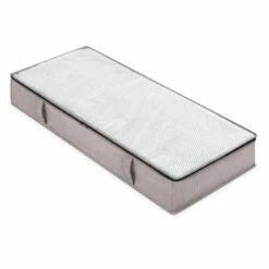 Jumbo Underbed Storage Bag, Black Herringbone