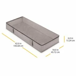 Jumbo Underbed Storage Bag, Black Herringbone -comprehensive Shop jumbo underbed storage bag black herringbone 5