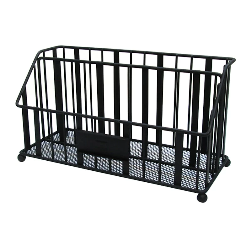 Juno Black Metal Beauty Desk Organizer 1 Juno Black Metal Beauty Desk Organizer