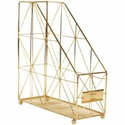 Keira Harvest Gold Wire File & Magazine Organizer