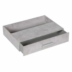 Laila Ali Grey Suede Tray With Drawer