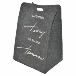 Laundry Today Naked Tomorrow Rectangle Laundry Hamper