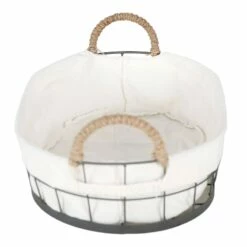 Lined Oval Storage Basket, Medium 5 Lined Oval Storage Basket, Medium -comprehensive Shop lined oval storage basket medium 2