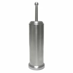 Marshall Brushed Stainless Steel Toilet Brush Holder & Removable Liner