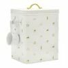 Matisse White & Gold Canister, Large