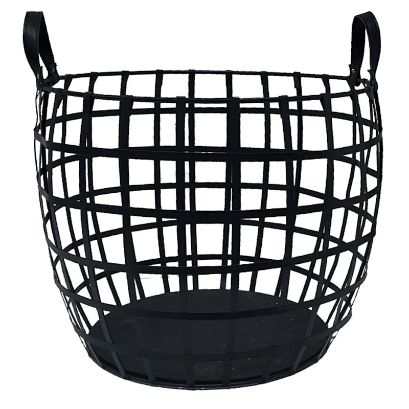 Metal Basket With Handles L 1 Metal Basket With Handles L