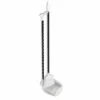 Metal Broom & Dustpan Set, White