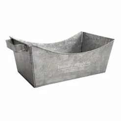 Metal Laundry Bin W/Handle
