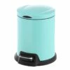 Mint Green Round Pedal Bin, 5l