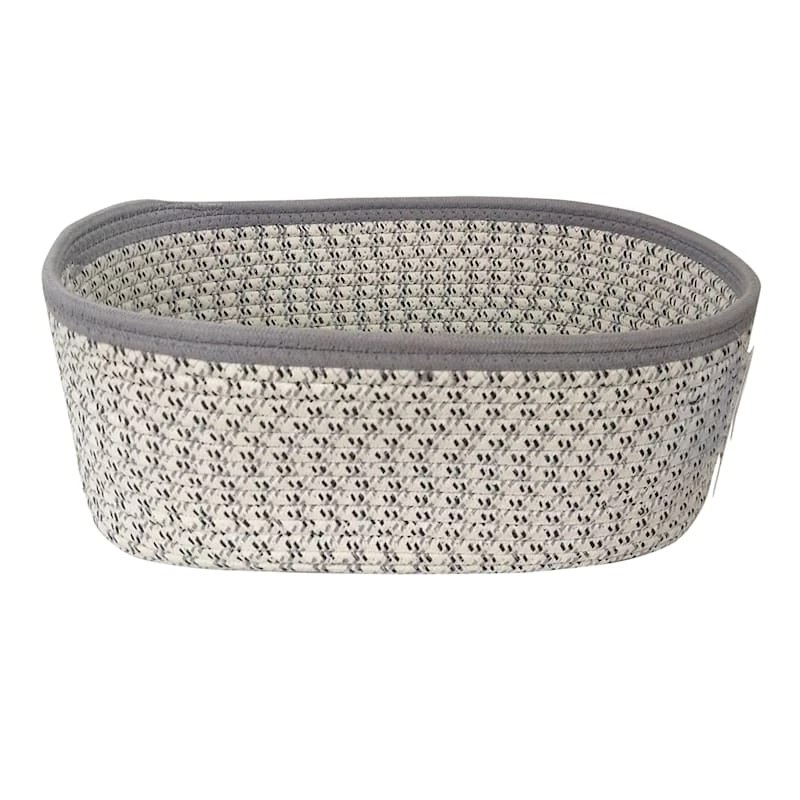 Mylie Grey Print Rectangle Storage Bin, Large 1 Mylie Grey Print Rectangle Storage Bin, Large