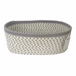 Mylie Grey Print Rectangle Storage Bin, Medium