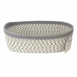 Mylie Grey Print Rectangle Storage Bin, Small