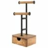 Natural Wood Jewelry Organizer Stand
