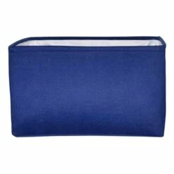 Navy Rectangle Fabric Storage Basket, Medium