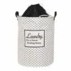 Never Ending Laundry Hamper With Drawstring Liner, Black