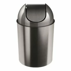 Nickel & Silver Mezzo Trash Can, 2.5gal