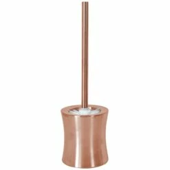 Orange Metal Toilet Brush Holder