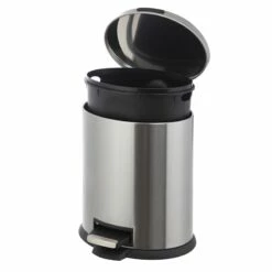 Oval Stainless Steel Pedal Bin, 5l -comprehensive Shop oval stainless steel pedal bin 5l 2
