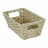 Pe Faux Rattan S Shelf Tote Taupe