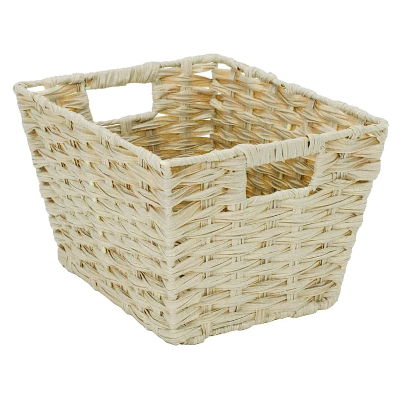 Pe Faux Rattan S Tote Taupe 1 Pe Faux Rattan S Tote Taupe
