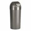 Pewter Venti Trash Can, 16.5gal
