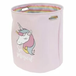 Pink Unicorn Kids Laundry Hamper