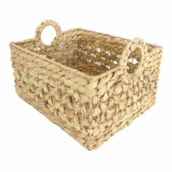 Providence Melia Flower Weave Storage Basket With Handles, Large