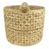 Providence Melia Round Flower Weave Storage Basket, Large
