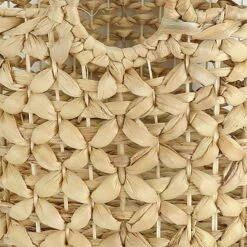 Providence Melia Round Flower Weave Storage Basket With Handles, Large 5 Providence Melia Round Flower Weave Storage Basket With Handles, Large -comprehensive Shop providence melia round flower weave storage basket with handles large 2