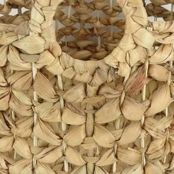 Providence Melia Round Flower Weave Storage Basket With Handles, Small 5 Providence Melia Round Flower Weave Storage Basket With Handles, Small -comprehensive Shop providence melia round flower weave storage basket with handles small 2